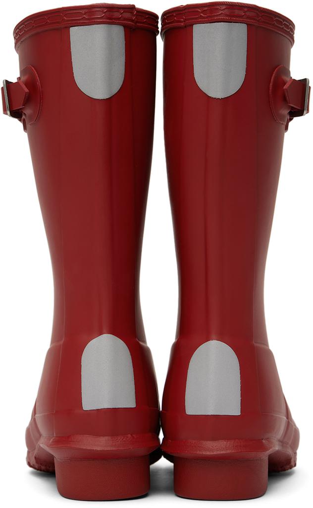 Hunter Kids Red Original Big Kids Rain Boots