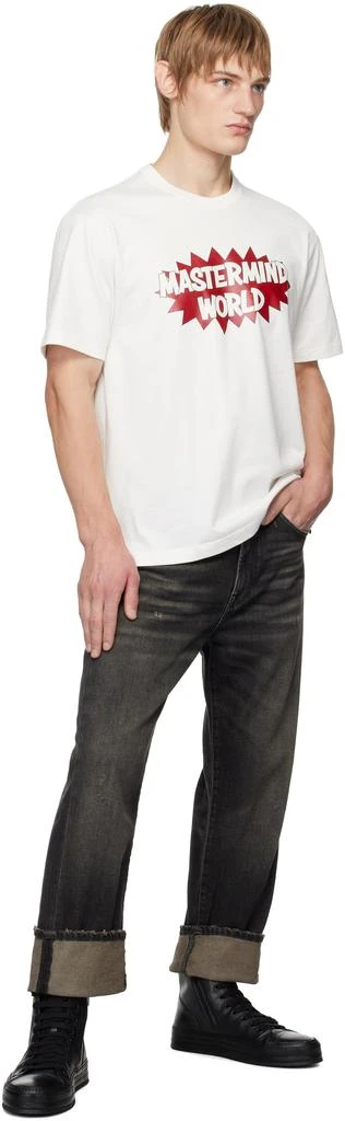 mastermind WORLD White MW Glitter T-shirt 4