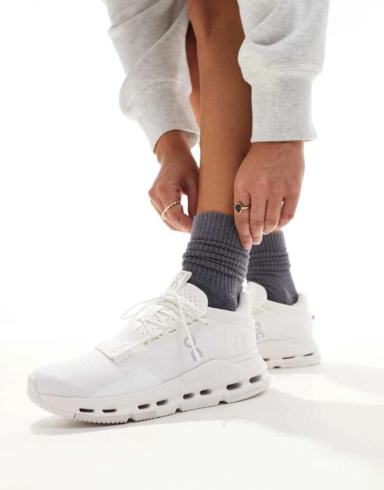 On ON Cloudnova 2 all day trainers in all white 1