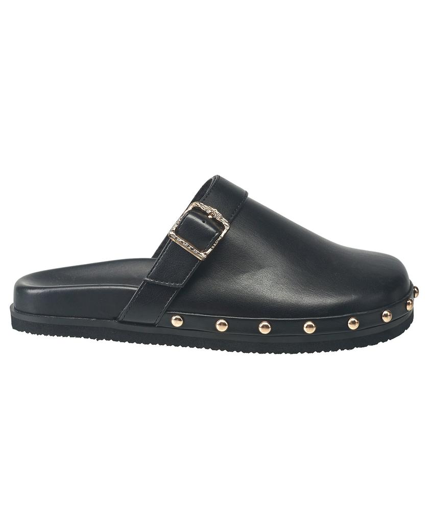 French Connection Women's Chello Buckle Leather Clog