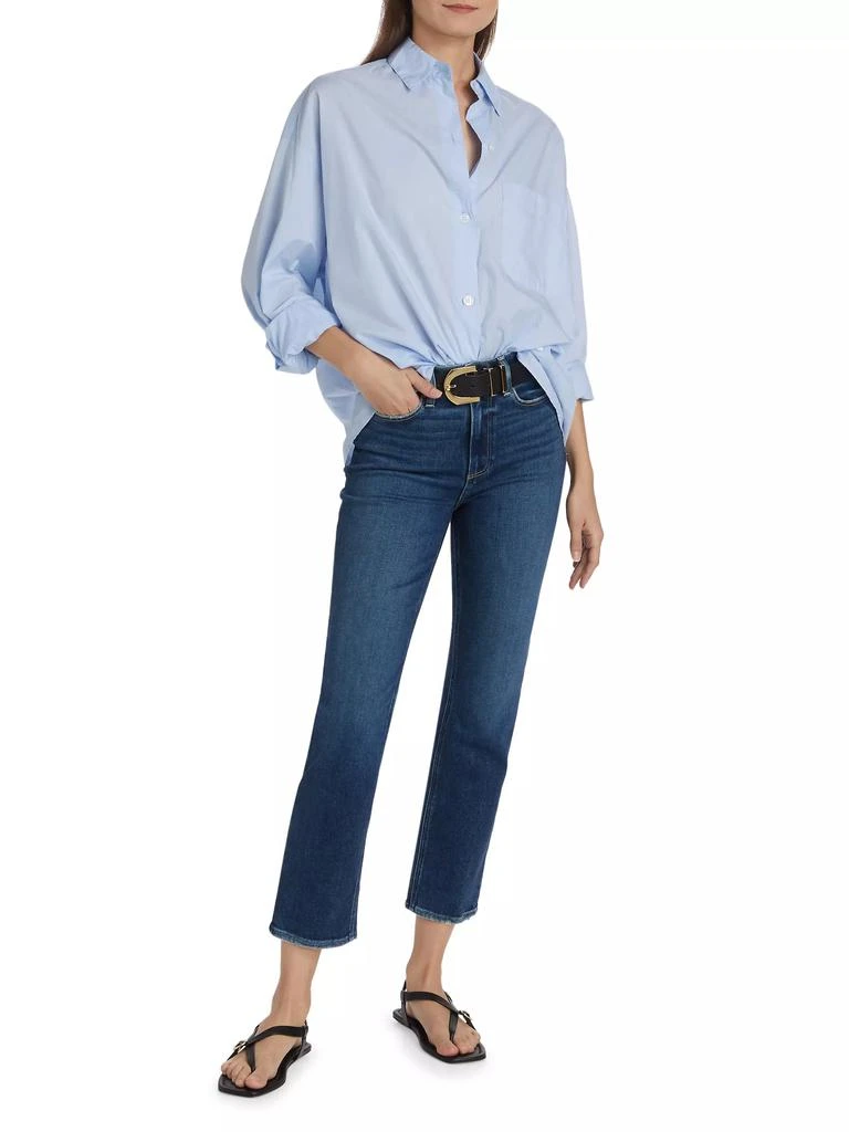 Paige Cindy Cropped Straight-Leg Jeans 2