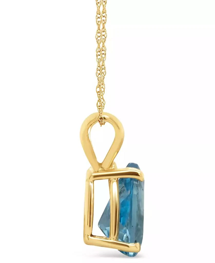 Macy's Blue Topaz Pendant Necklace (1-3/8 ct.t.w) in 14K Yellow Gold 3
