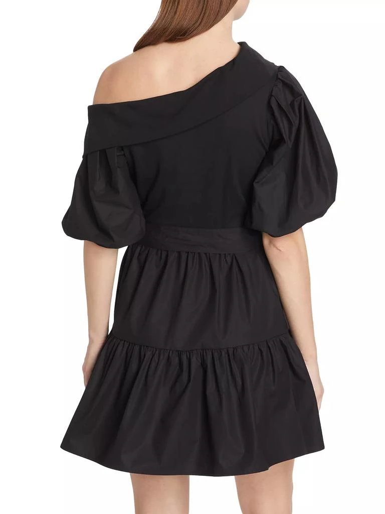 Tanya Taylor Georgia One-Shoulder Tiered Minidress 5