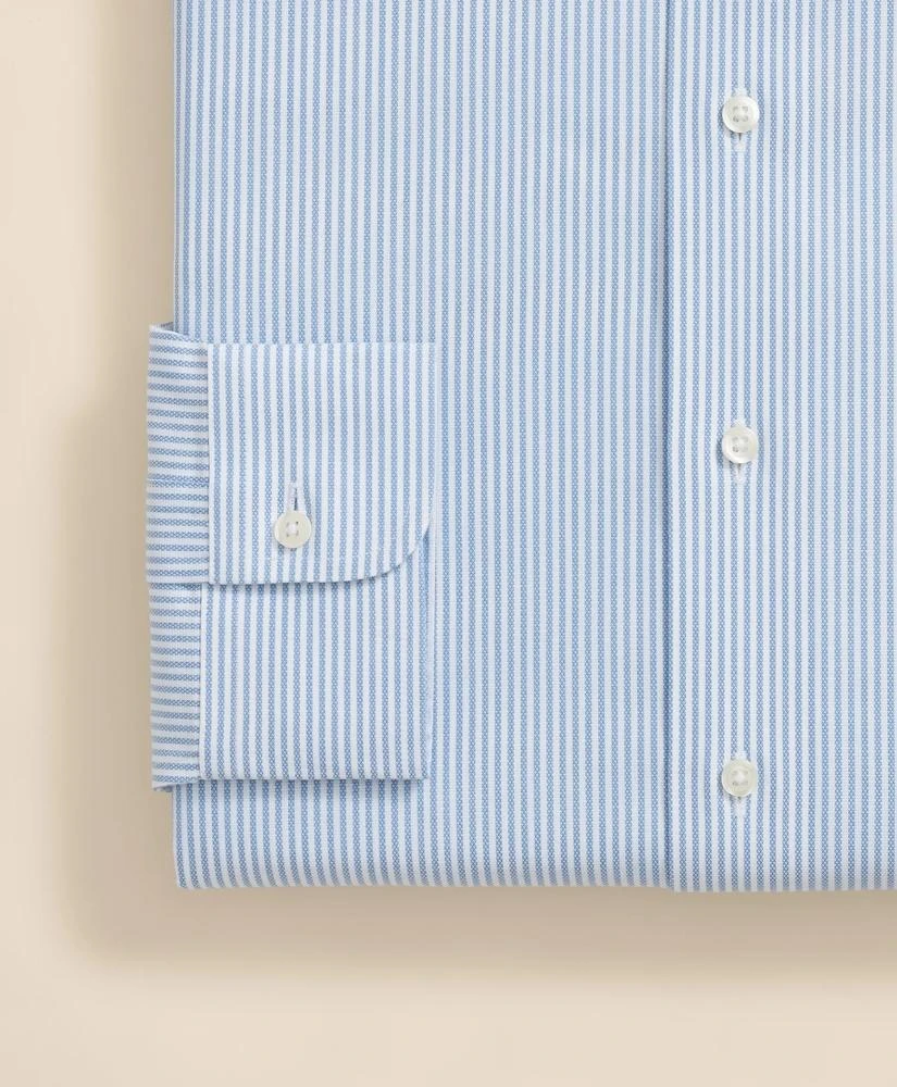 Brooks Brothers Stretch Supima® Cotton Non-Iron Royal Oxford English Spread Collar, Striped Dress Shirt 4