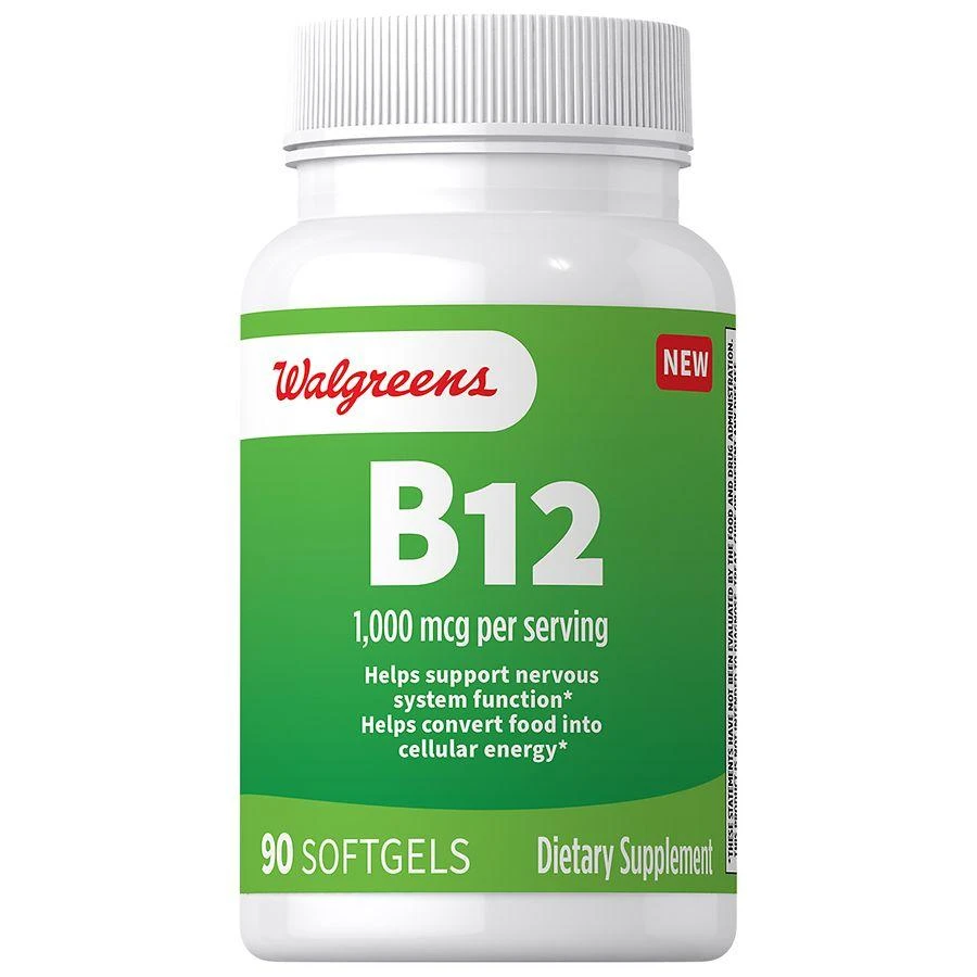 Walgreens Free & Pure B12 Softgels 1