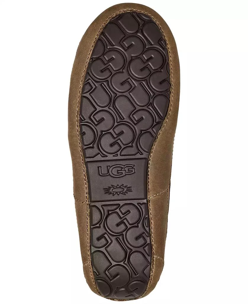 UGG Men's Ascot Leather Plush-Lined Slipper 6