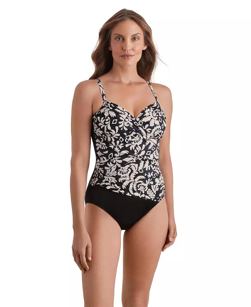 ShapeSolver Sport by Mimi Flamingo Women's Pull-On One-Piece Swimsuit
