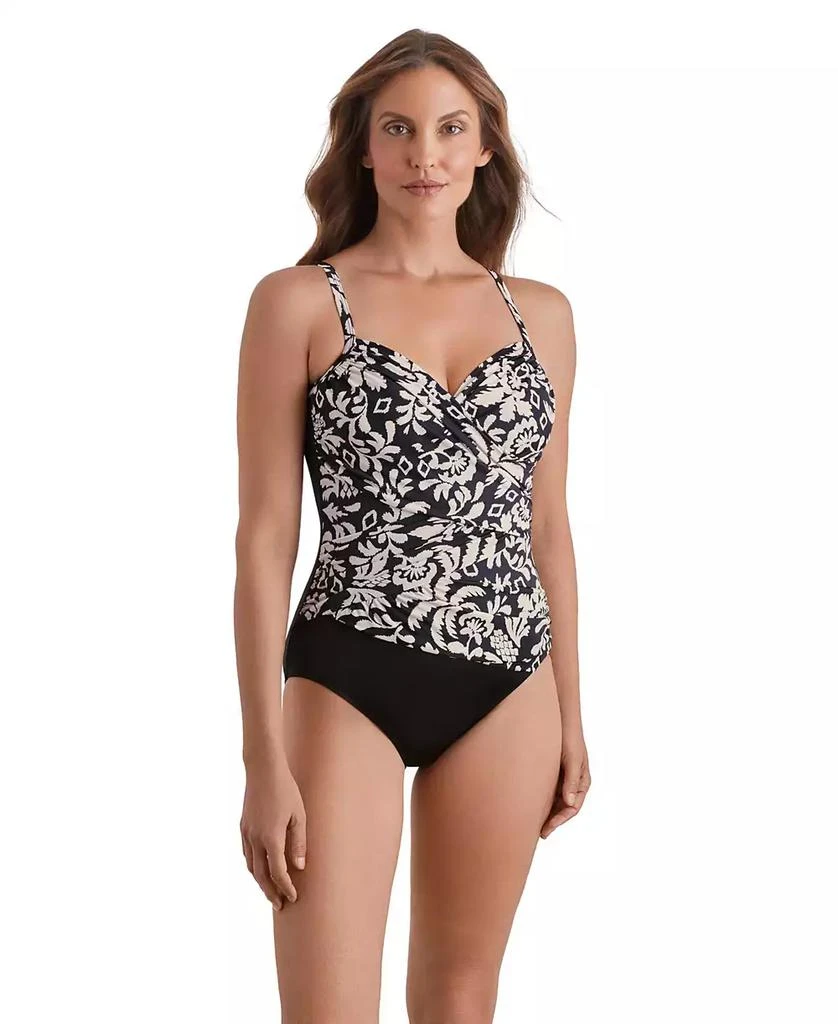 ShapeSolver Sport by Mimi Flamingo Women's Pull-On One-Piece Swimsuit 1