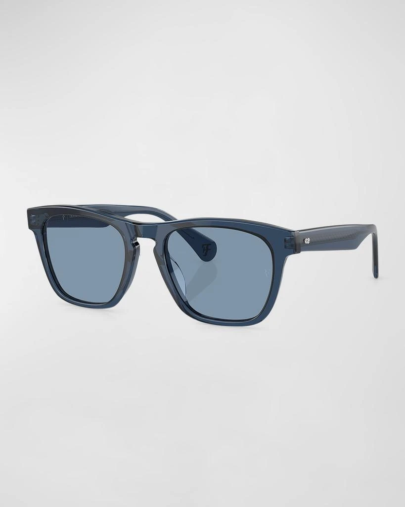 Oliver Peoples Men's R-3 Acetate Square Sunglasses 1