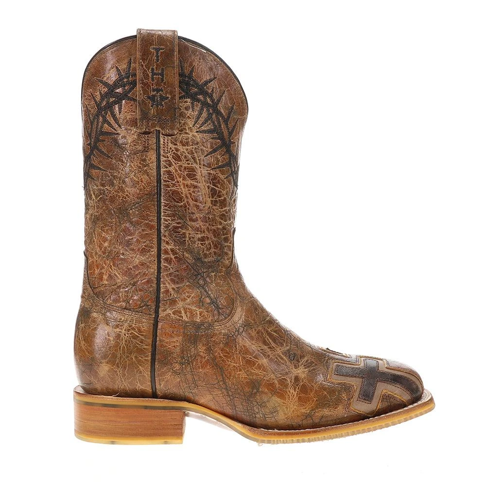 Tin Haul John 3:16 Square Toe Cowboy Boots 1