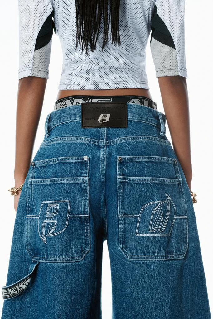 Alexander Wang Pre-Styled Rounded Jeans with Underwear Waistband 5