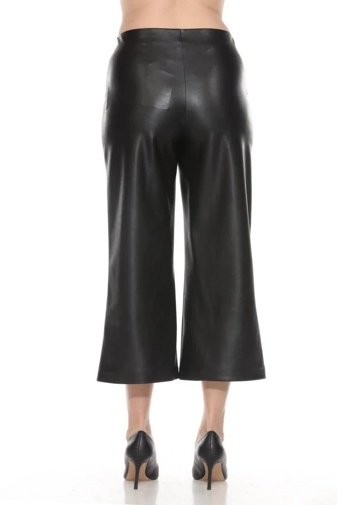 JOSEPH RIBKOFF Joseph Ribkoff - Leatherette Pull On Culotte Pant 4