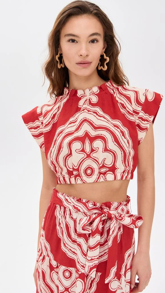 LEMLEM Muna Ruched Crop Top 1