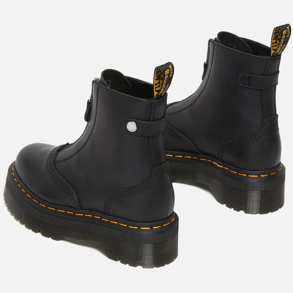 Dr. Martens Dr. Martens Jetta Zip Front Leather Boots 3