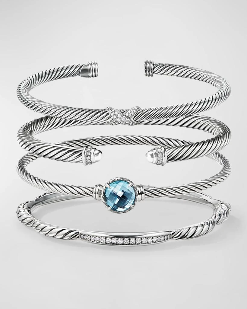 David Yurman X Bracelet with Diamonds 6