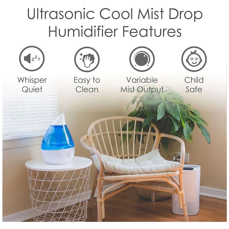 Crane Ultrasonic Cool Mist Humidifier 1 Gallon 7