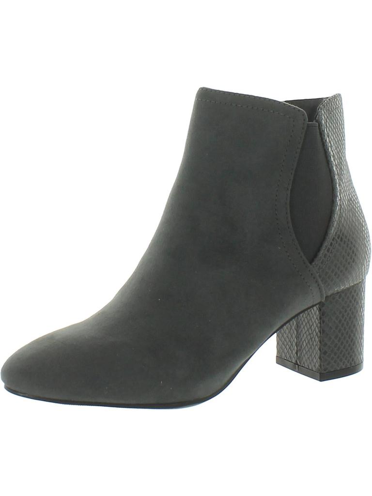 Karen Scott IVYNAAF Womens Faux Leather Ankle Boots