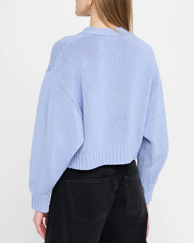 Proenza Schouler Sofia Cropped Cotton Knit Cardigan 3