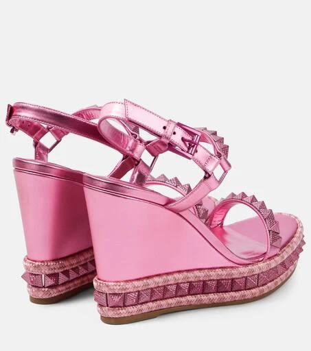 Christian Louboutin Pyraclou 110 leather espadrilles 3
