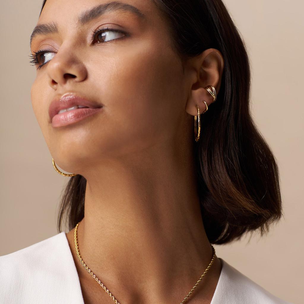 Orelia London Linear Cross Ear Cuff