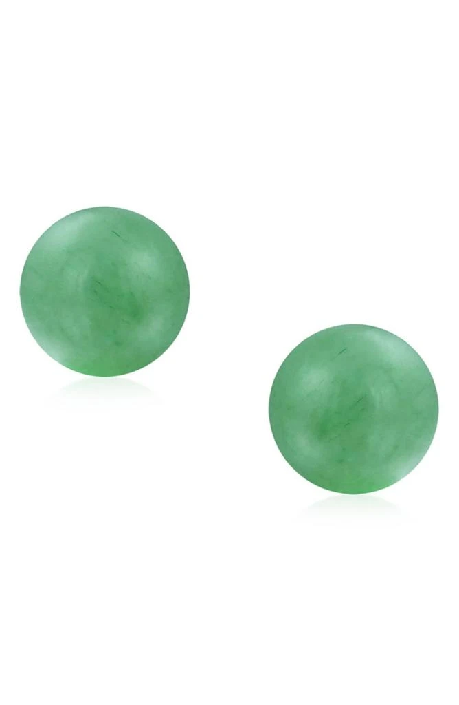 BLING JEWELRY Sterling Silver Semi-Precious Stone 10mm Ball Stud Earrings