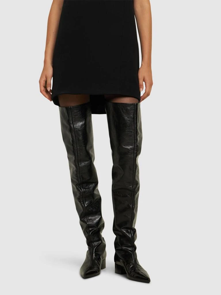 Khaite 40mm Andee Leather Over-the-knee Boots 1