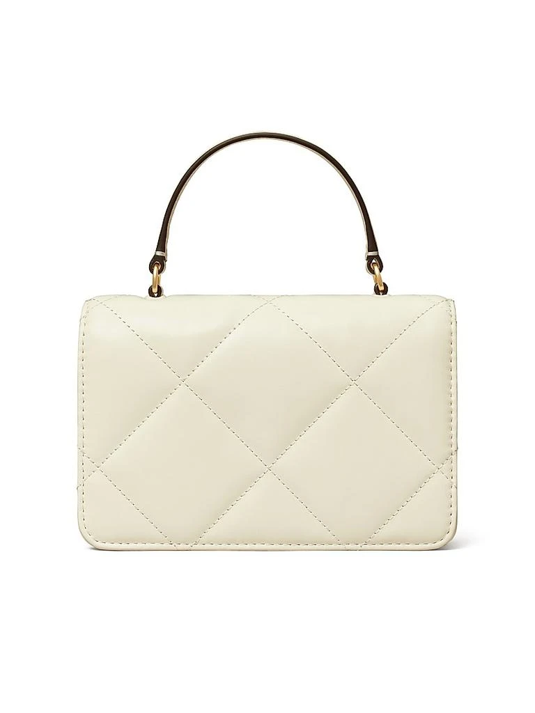 Tory Burch Kira Diamond Leather Top Handle Wallet 4