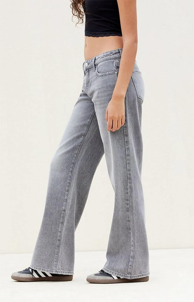 PacSun Light Gray Low Rise Girlfriend Jeans 3