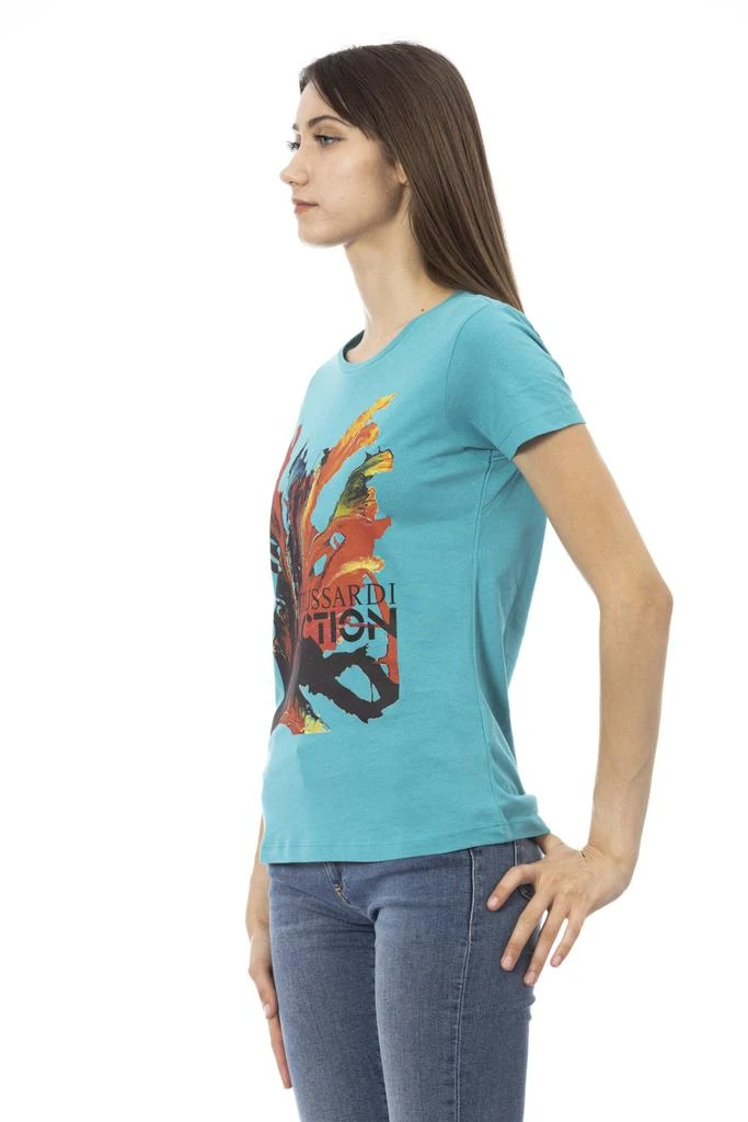 Trussardi Action Trussardi Action Light-blue Cotton Tops 
T-Shirt 2