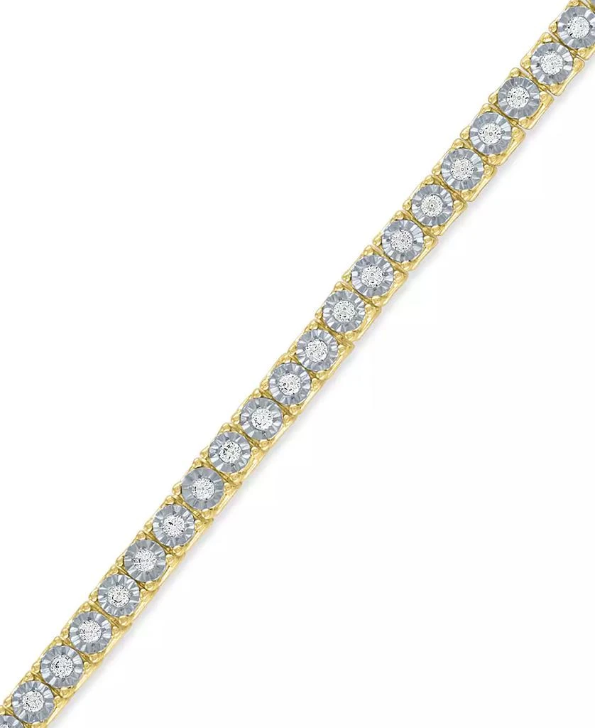 Macy's Diamond Tennis Bracelet (1 ct. t.w.) in Sterling Silver, 14k Gold-Plated Sterling Silver or 14k Rose Gold-Plated Sterling Silver 3