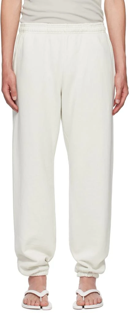 Entire Studios Off-White Straight-Leg Sweatpants 1