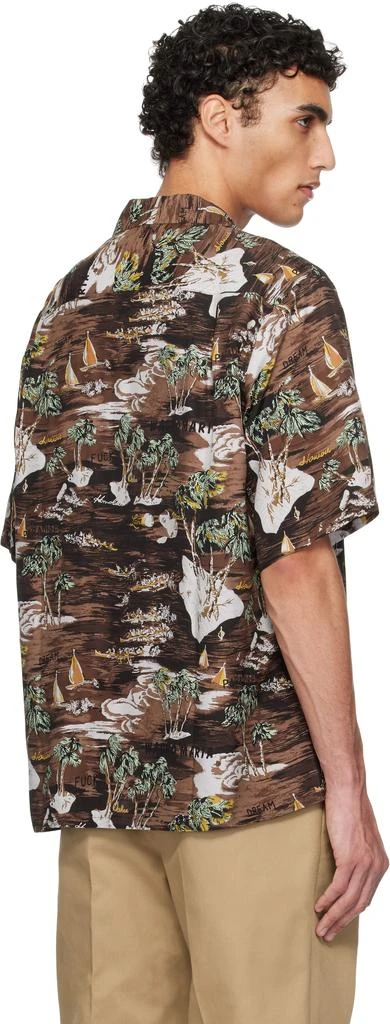 Wacko Maria Brown Rayon Poplin Shirt 3