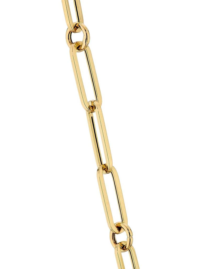 Roberto Coin Tiny Treasures 18K Yellow Gold Paper Clip Chain Necklace/17" 4