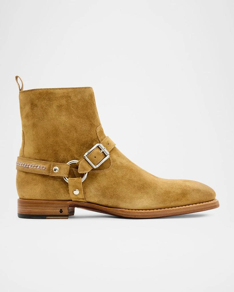 John Varvatos Men's Regent Harness Suede Ankle Boots 1