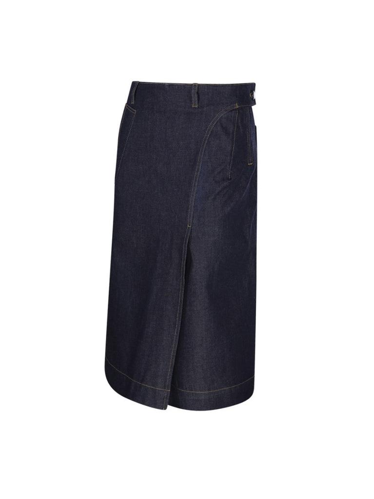 Victoria Beckham Denim Wrap Detail Skirt