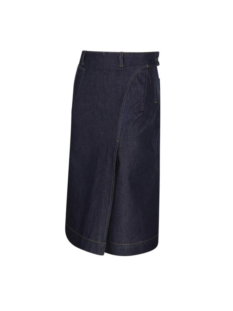 Victoria Beckham Denim Wrap Detail Skirt 2