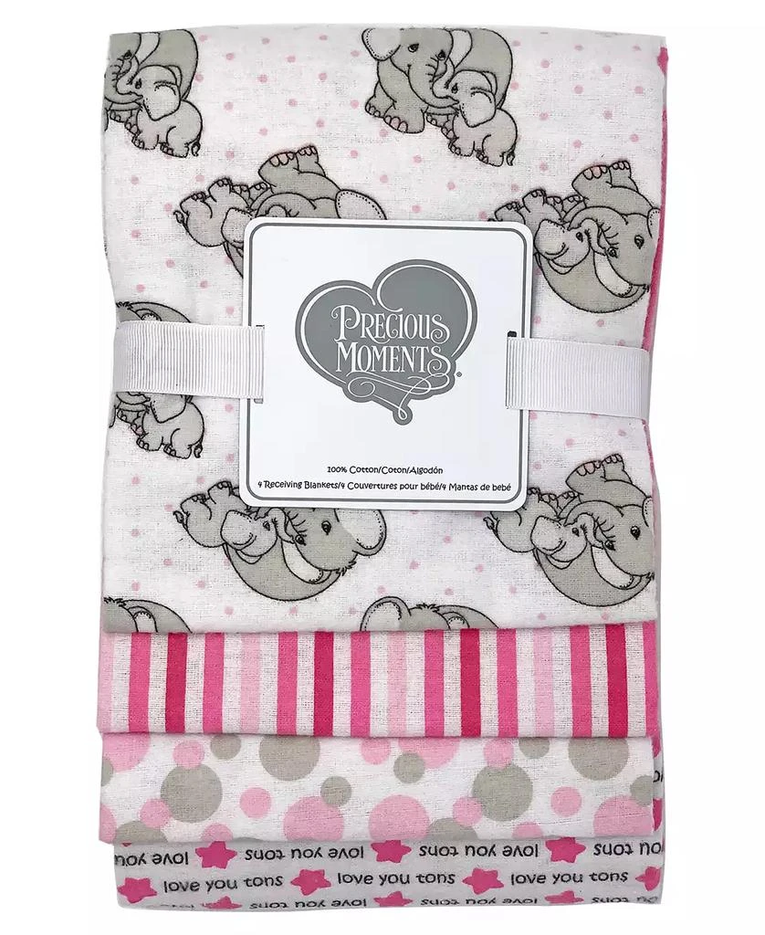 Precious Moments Baby Boys and Girls 4-Piece Receiving Blankets 2