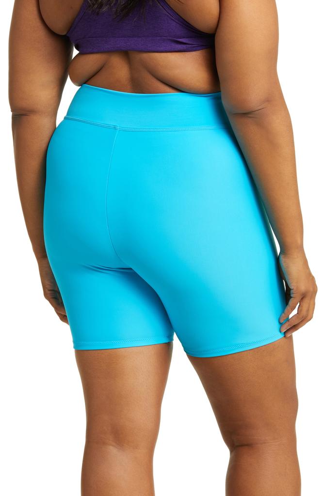 Good American High Waist Swim Bike Shorts