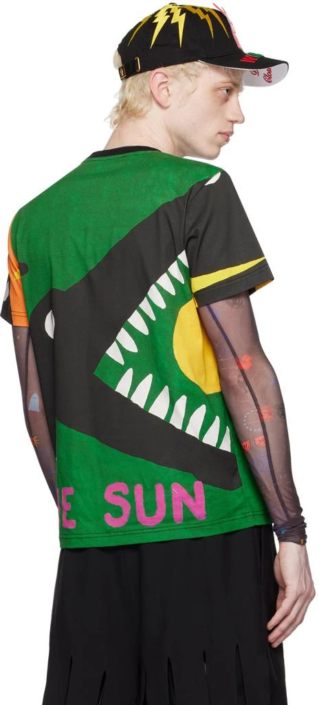 Walter Van Beirendonck Green Banner T-Shirt 3