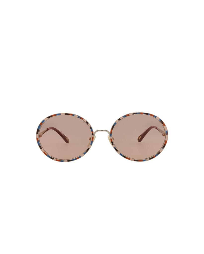 Chloé Round-Frame Metal Sunglasses