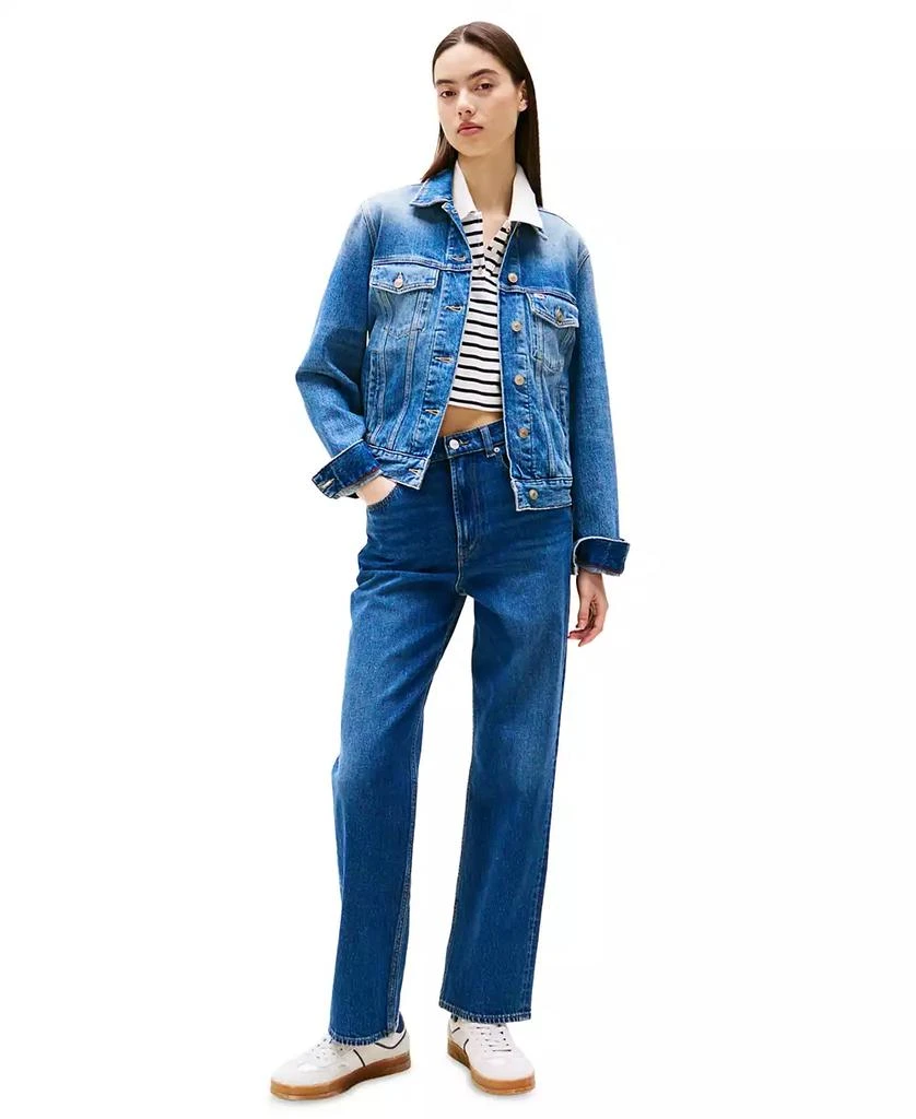 Tommy Jeans Women
s Layla High-Rise Slim Straight Jeans 4