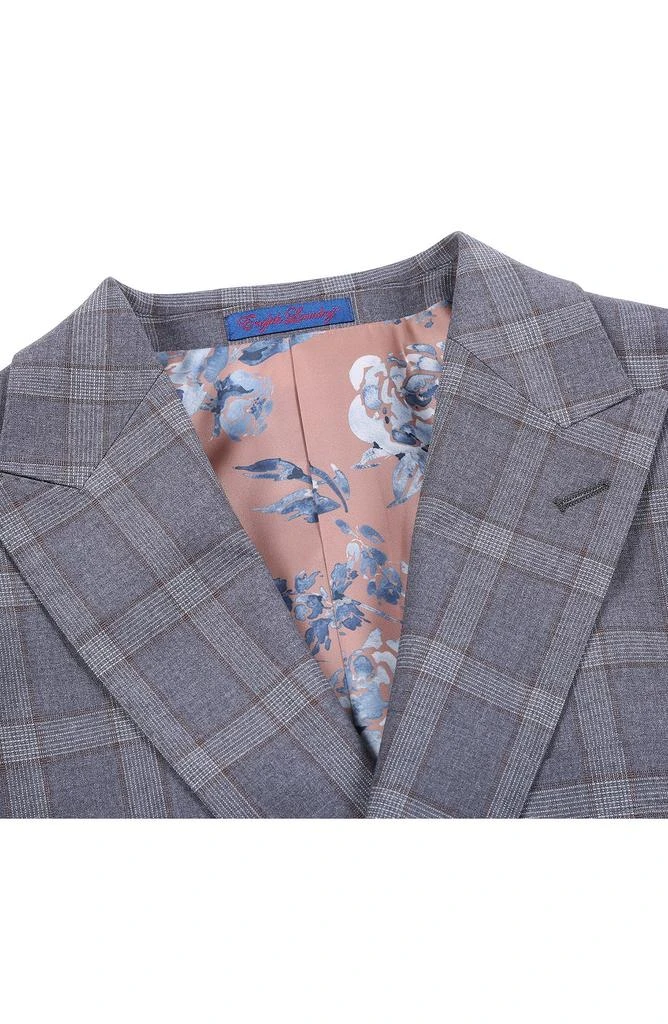 English Laundry Trim Fit Plaid Two-Piece Suit 4