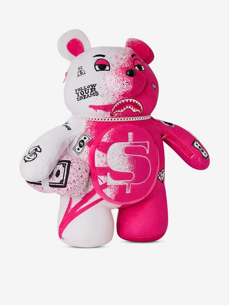SprayGround Kids Vandal Teddy Bear Backpack in Pink (46cm) 3