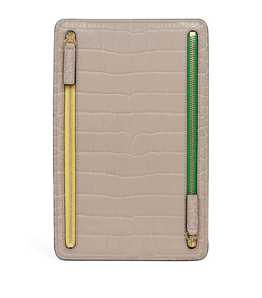 SMYTHSON Panama Leather Multi-Zip Travel Wallet 3