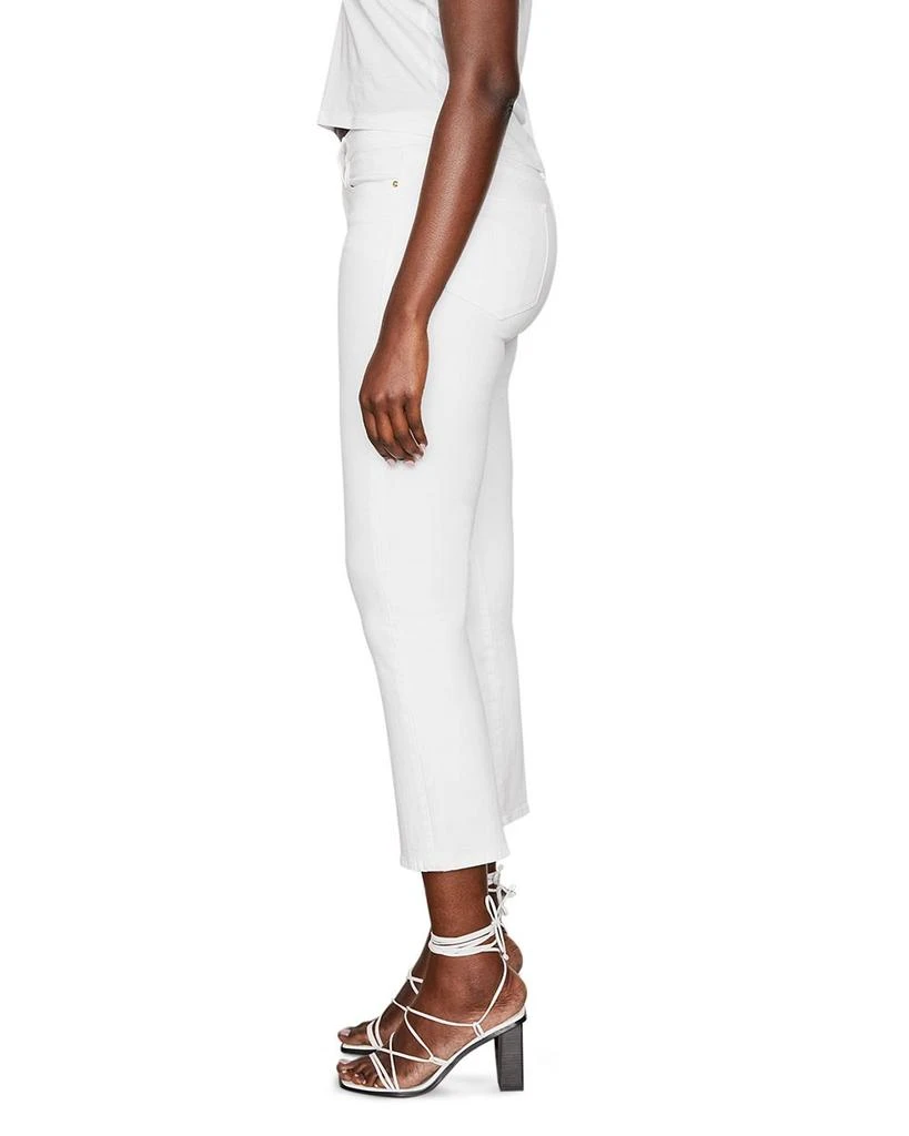 FRAME Le High Rise Straight Ankle Jeans in Blanc 3