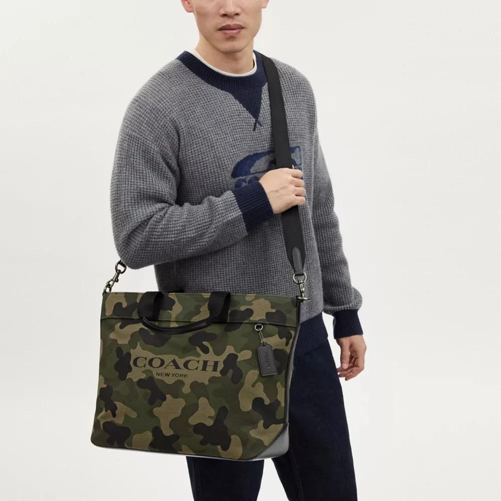 Coach Tote Bag 38 With Camo Print 2