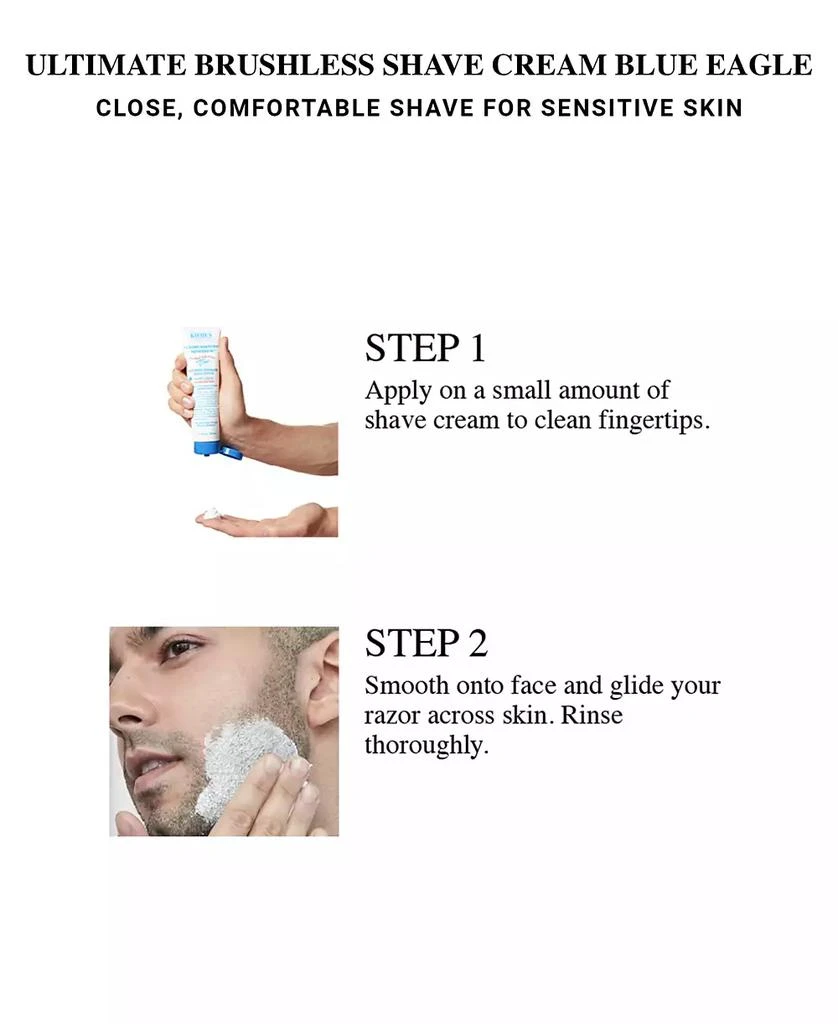 Kiehl's Ultimate Brushless Shave Cream - Blue Eagle, 5-oz. 6