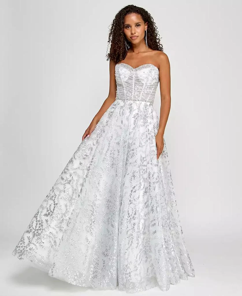Shop Juniors' Strapless Glitter Mesh Ball Gown on Sale at BeyondStyle  Get  81% Off Juniors' Strapless Glitter Mesh Ball Gown with Limited-Time Flash  Deals, Exclusive Discounts, and Special Offers. Enjoy Unbeatable