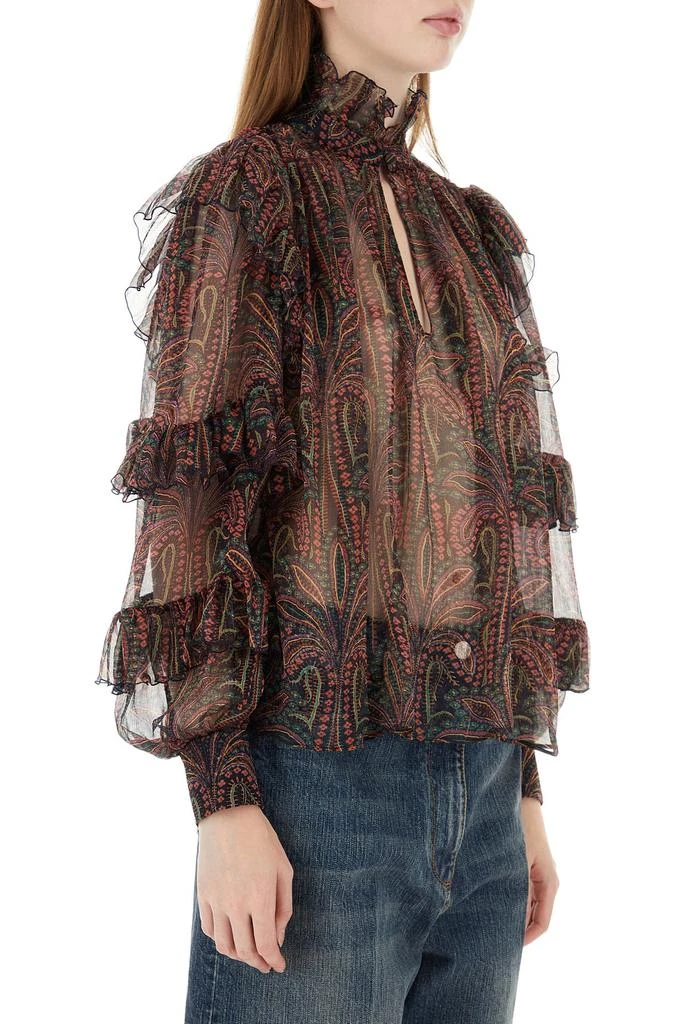 ETRO Printed crepe blouse 3