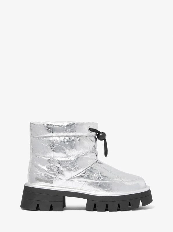Michael Kors Barton Crackled Metallic Leather Boot 2